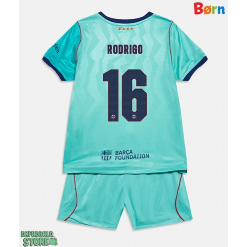 Barcelona Rodri Hernandez #16 Replika Babytøj Tredje sæt Børn 2026-27 Kortærmet (+ Korte bukser)